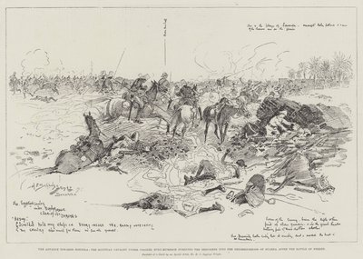 El Avance hacia Dongola, la Caballería Egipcia bajo el Coronel Burn-Murdoch persiguiendo a los Derviches en las Cercanías de Suarda después de la Batalla de Ferket de Henry Charles Seppings Wright